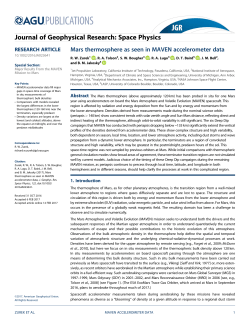 Mars thermosphere as seen in MAVEN accelerometer data