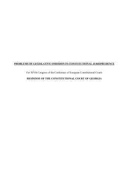 PROBLEMS OF LEGISLATIVE OMISSION IN CONSTITUTIONAL