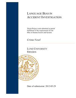 Crista Vesel - Lund University Publications
