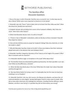 The Hamilton Affair Discussion Questions