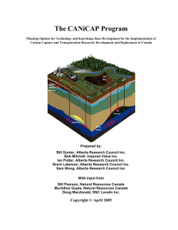 CANiCAP Final Report, 2005 - Alberta Innovates Technology Futures