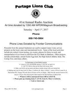 41stAnnual Radio Auction