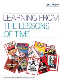 INVESTMENT PRODUCTS: NOT FDIC INSURED &bull; NO BANK