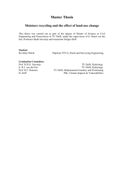 Master Thesis - TU Delft: CiTG