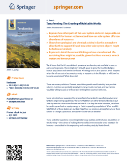 Terraforming: The Creating of Habitable Worlds