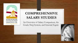 2015 Annual Salary Survey and Compensation Studies