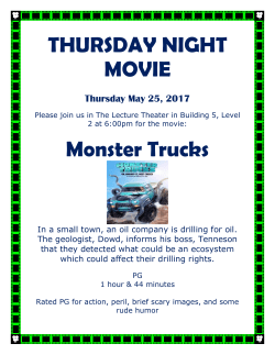 THURSDAY NIGHT MOVIE Monster Trucks
