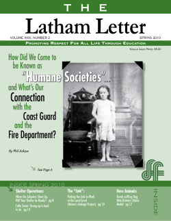 The `Voice of Latham` - The Latham Foundation