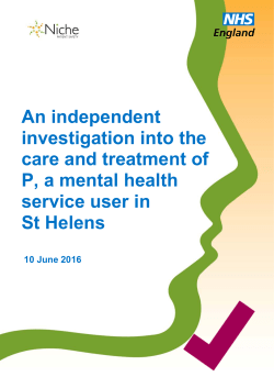 An independent investigation into the care and