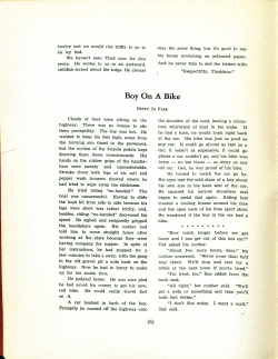 Boy on a Bike - Digital Commons @ Butler University