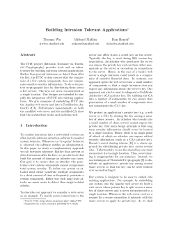 Thomas Wu Michael Malkin Dan Boneh&dagger;