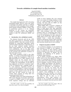 Towards a definition of example