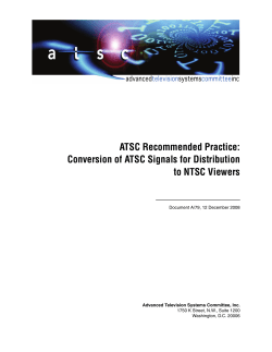 Conversion of ATSC Signals for Distribution to NTSC