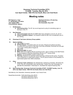 May 2015 - The Greenway