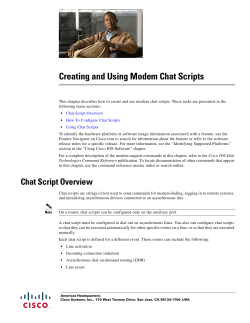 Creating and Using Modem Chat Scripts