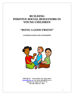 Being A Good Friend - Medicine Hat School District No. 76