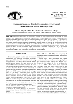 Carcass Variables and Chemical Composition of Commercial
