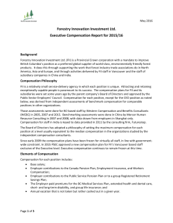 - Forestry Innovation Investment