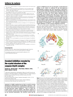 Covalent inhibition revealed by the crystal structure of the