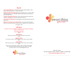 Brochure doc. 10 - Sweet Thing Gourmet