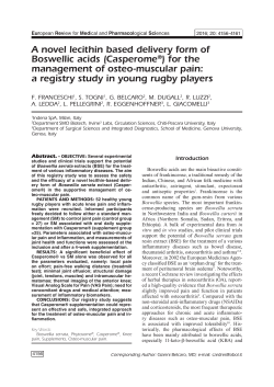 Casperome&reg; for the management of osteo