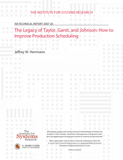 How to Improve Production Scheduling - DRUM