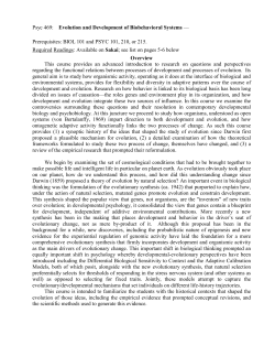 Evolution and Development of Biobehavioral