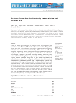 Southern Ocean iron fertilization by baleen whales and Antarctic krill