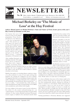 Newsletter No.36, Sep. 2012