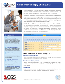 Collaborative Supply Chain (CSC)