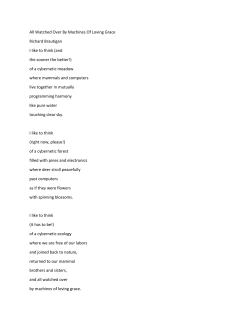 All Watched Over By Machines Of Loving Grace Richard Brautigan I
