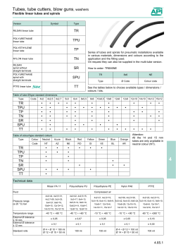 Flexible linear tubes and spirals