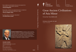 Great Ancient Civilizations of Asia Minor