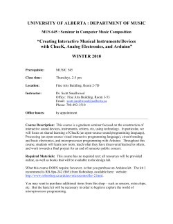 Creating Interactive Musical Instruments/Devices with ChucK