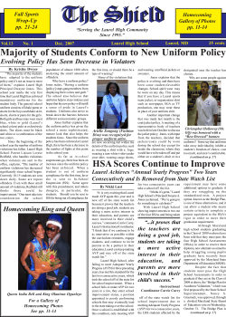 Here - Laurel High School`s "The Shield"