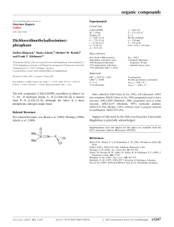 organic compounds - Institut f&uuml;r Chemie