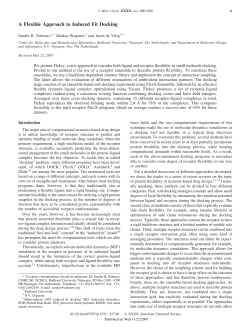 A Flexible Approach to Induced Fit Docking