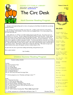 The Circ Desk - Dodge City Public Library