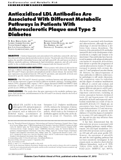 Antioxidized LDL Antibodies Are Associated With
