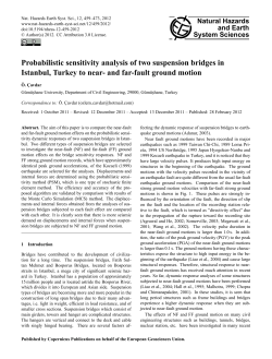Probabilistic sensitivity analysis of two suspension bridges