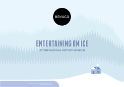 ENTERTAINING ON ICE - Natural History Museum