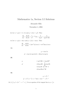 3.5 Solutions - Harvard Mathematics Department