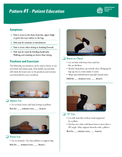 Healthy Back - Pattern 1