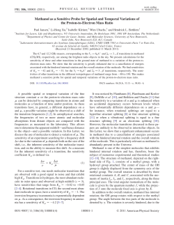 Methanol as a Sensitive Probe for Spatial and Temporal Variations