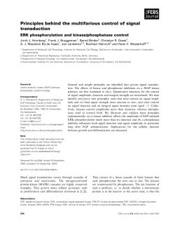 Principles behind the multifarious control of signal transduction