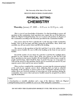 physical setting chemistry