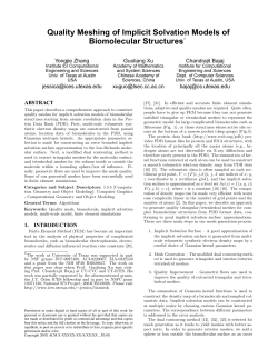 Quality Meshing of Implicit Solvation Models of Biomolecular