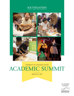 academic summit - Southeastern Louisiana University