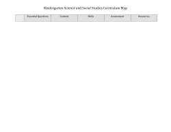 K Curriculum Map Science