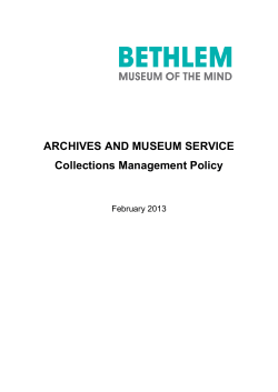 the PDF - Bethlem Museum of the Mind